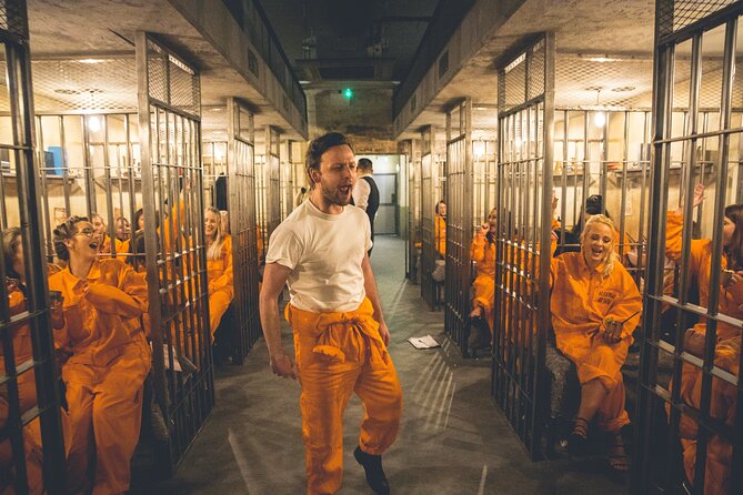 Alcotraz Prison Cocktail Experience in Bristol - The Warden, Wilmot, and the comic tone