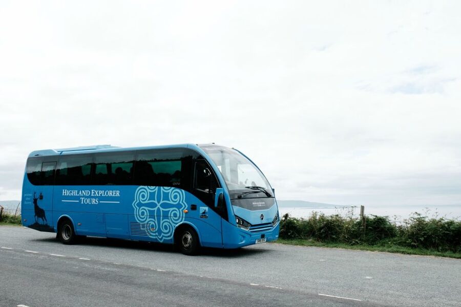 Alnwick Castle and Scottish Borders Tour from Edinburgh - Bamburgh beach and the castle on the rock