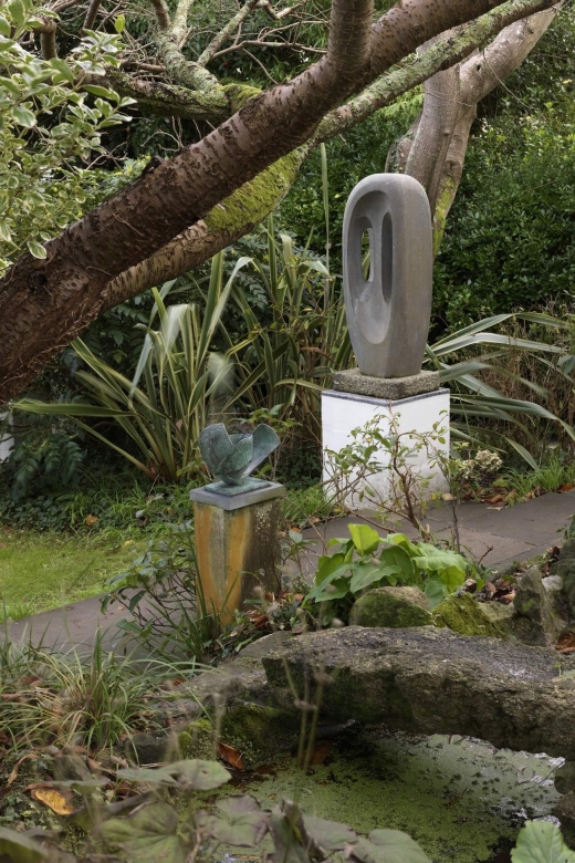 Barbara Hepworth Museum & Sculpture Garden: entry to site. - Upstairs among paintings, drawings, and sculpture