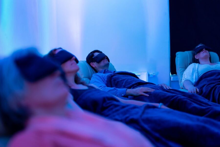 Bath: Guided Relaxation and Sound Bath - The guides set the tone