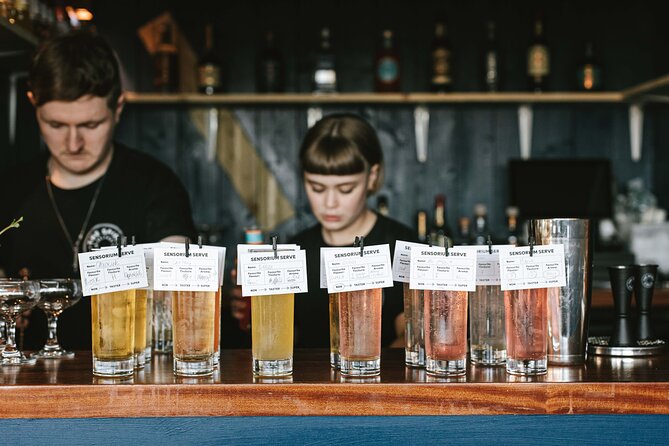 Belfast's Sensory Cocktail Experience with 4 Cocktails - The Inhibitor room and its audiovisual twist