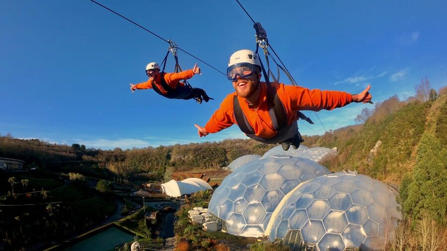 Cornwall: Eden Project Zip Wire Experience - Check-in near the Eden Project entrance