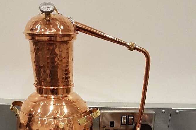 Distill a bottle of Gin on mini copper stills - My call on Sip Antics
