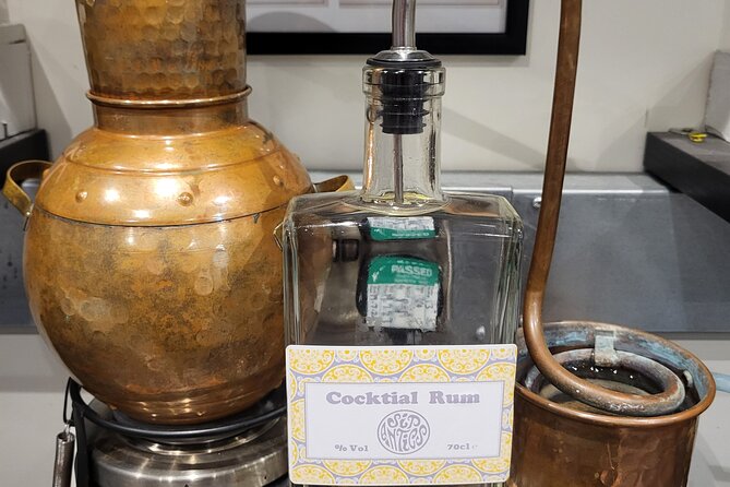 Distill a Bottle of Rum on mini copper stills - Key points before you book