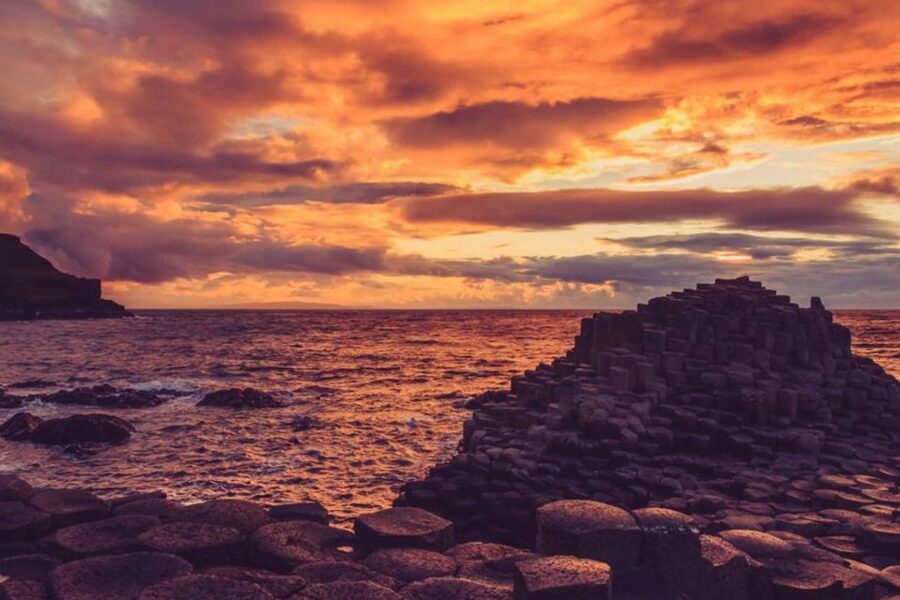 Dublin: Giant's Causeway, Dark Hedges & Titanic Guided Tour - Dunluce Castle and the Atlantic cliffs