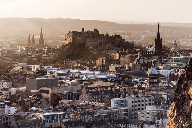 Edinburgh Castle & Royal Mile Walking Tour - Ticket Included - Writers, a mosaic heart, and Victoria Street