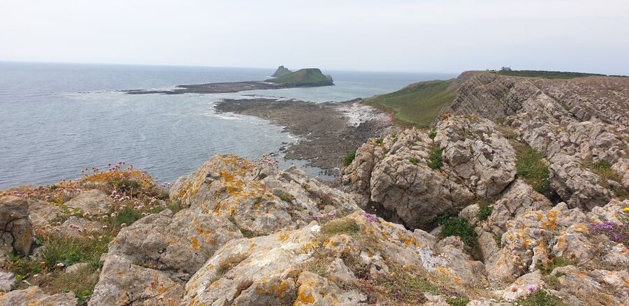 From Cardiff: Mumbles and Gower Peninsular Tour - Worm’s Head and the sweep of Rhossili Bay