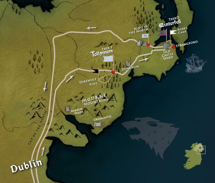 From Dublin: Game of Thrones Winterfell Locations Tour - Inch Abbey and the King in the North moment