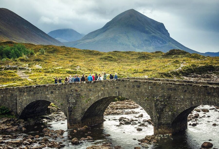 From Edinburgh: 3-Day Isle of Skye and The Highlands Tour - Day two: Skye, Portree, and the Trotternish cliffs