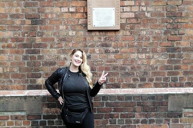 Half-Day Liverpool Electric Beatles Bike Tour - Penny Lane and the Beatles details beyond the sign