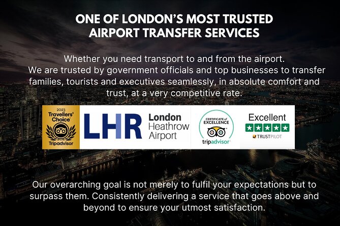 Heathrow Airport - To & From Central London - Meet & Greet - Key points