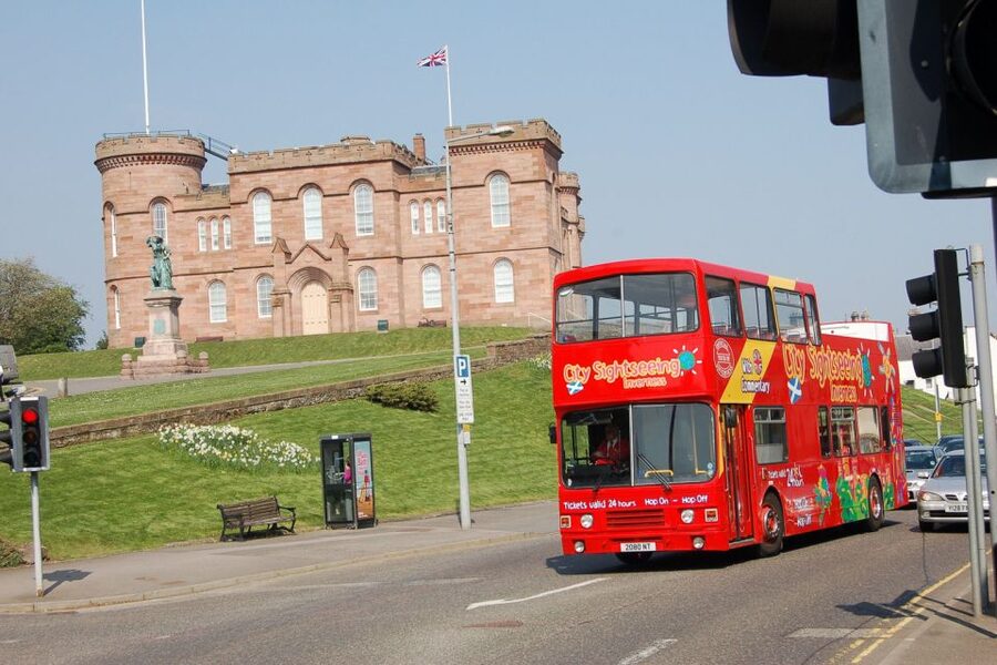 Inverness: City Sightseeing Hop-On Hop-Off Bus Tour - St. Andrews Cathedral and Inverness churches
