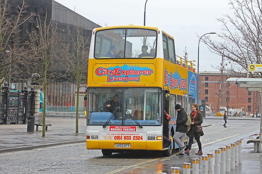 Liverpool City Explorer 24 hour hop-on hop-off Bus Tour - Start at Canada Boulevard and ride the complete loop