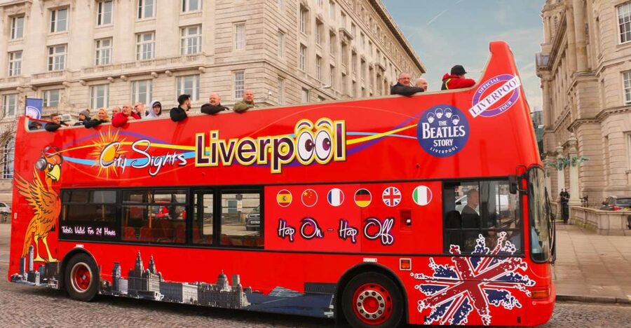 Liverpool: Open-Top Sightseeing Hop-On Hop-Off Bus Tour - Liverpool One and the city center