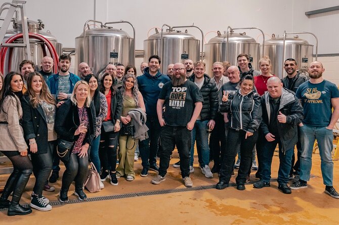Liverpool's Brewery Bus Tour– 4 Breweries, 12 x Craft Beer & Food - The food stop helps pace the tasting