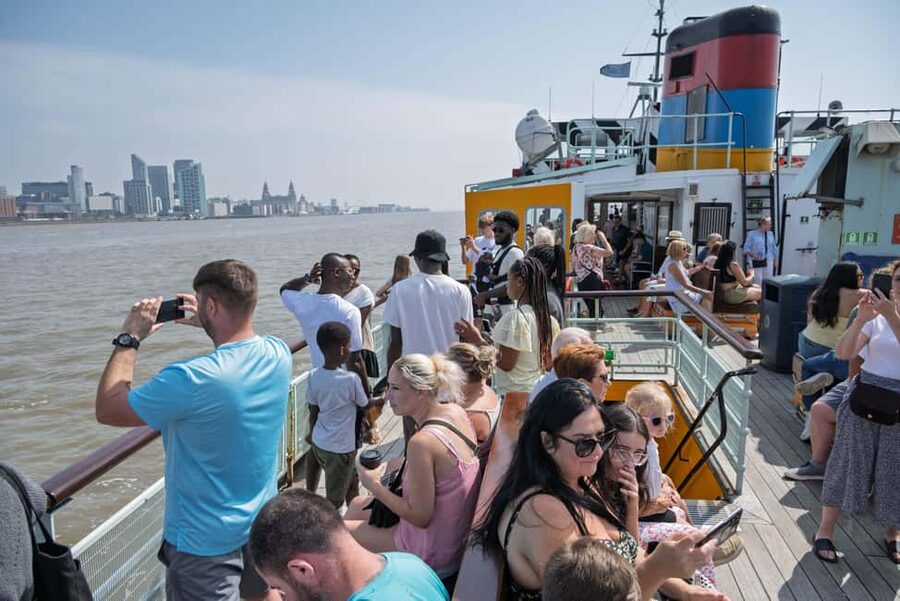 Liverpool: Sightseeing River Cruise on the Mersey River - Beatles stories on a working ferry