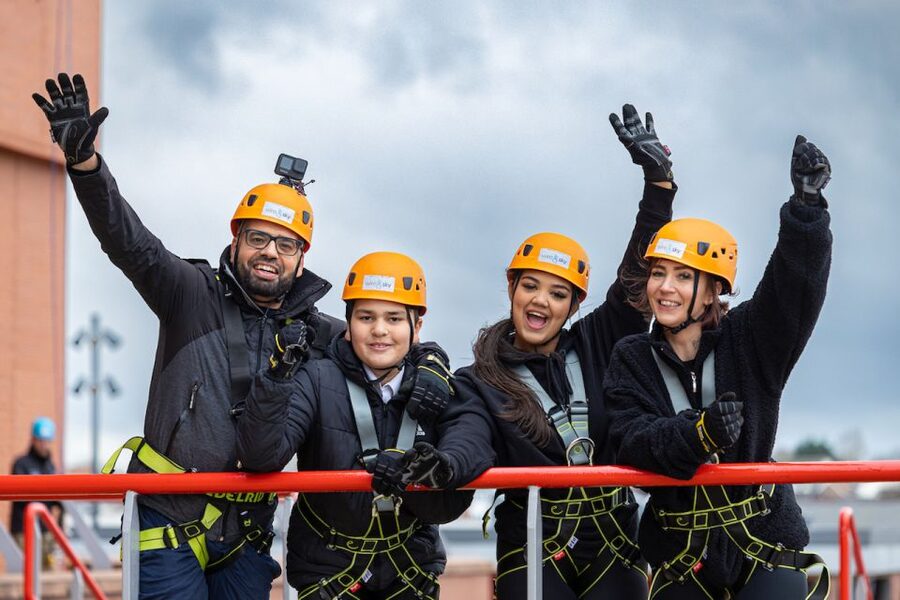 Liverpool: The Anfield Abseil & Liverpool FC Museum - Reaching the top of Anfield’s Main Stand