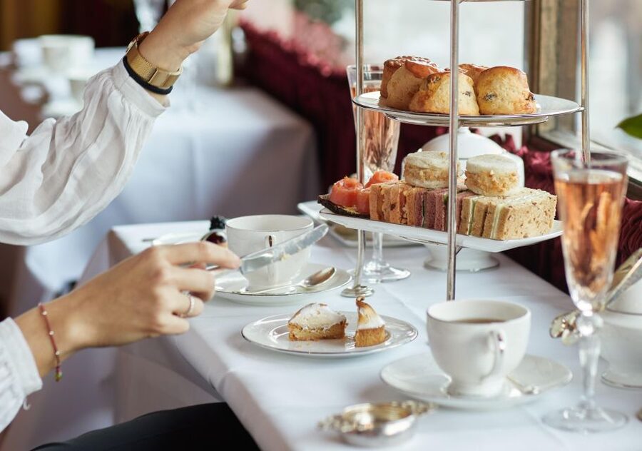 London: Afternoon Tea at The Rubens at the Palace - Scones with clotted cream and preserves
