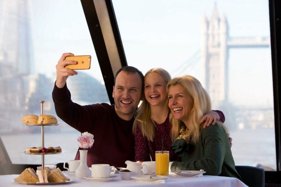 London: Afternoon Tea Cruise on the River Thames - The Shard, Tate Modern, and the changing skyline