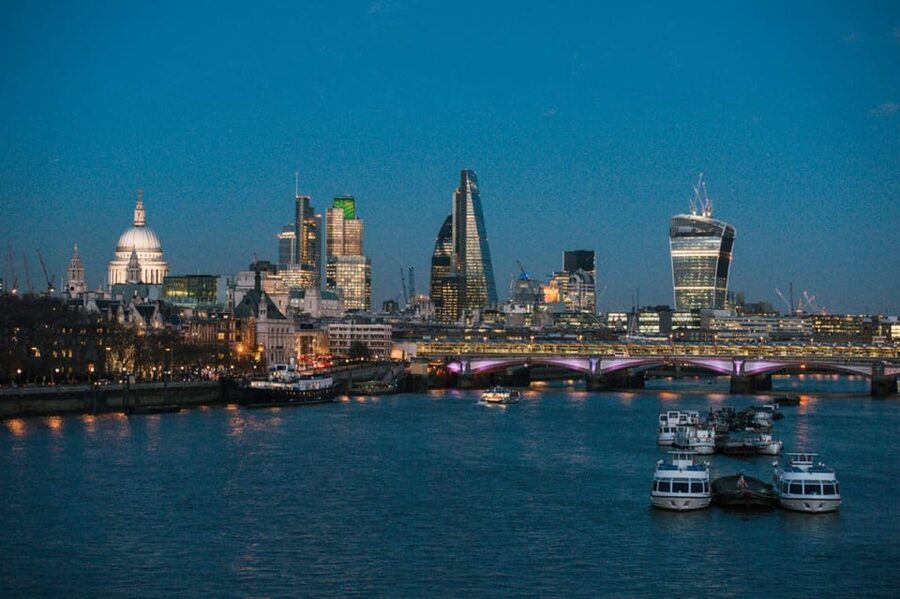 London: Big Bus Panoramic Evening Tour by Open-Top Bus - Crossing toward St. Paul’s Cathedral