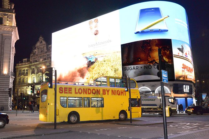 London by Night Sightseeing Tour - Open Top Bus - The London Eye and the South Bank