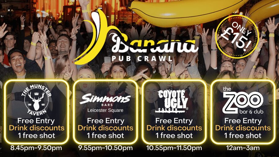 London : Central London Bar Crawl with discounts on drinks - Key points to know before booking