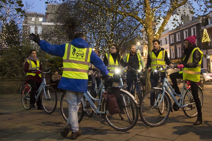 London Christmas Lights Bike Tour - Sloane Square, Bond Street, and Oxford Street