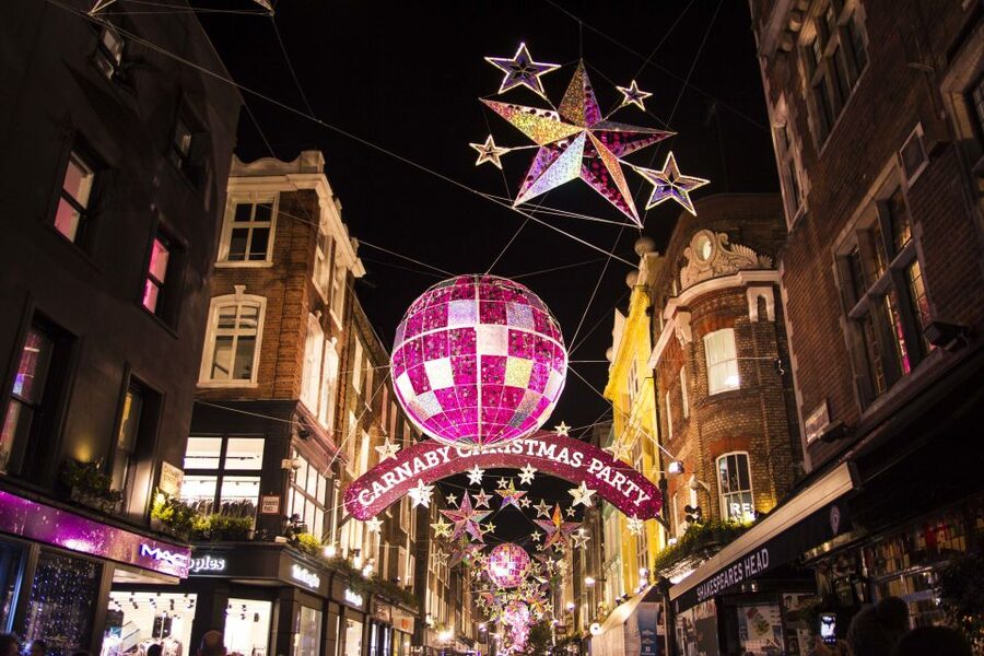 London Christmas Lights Bike Tour - Southbank, markets, and the London Eye