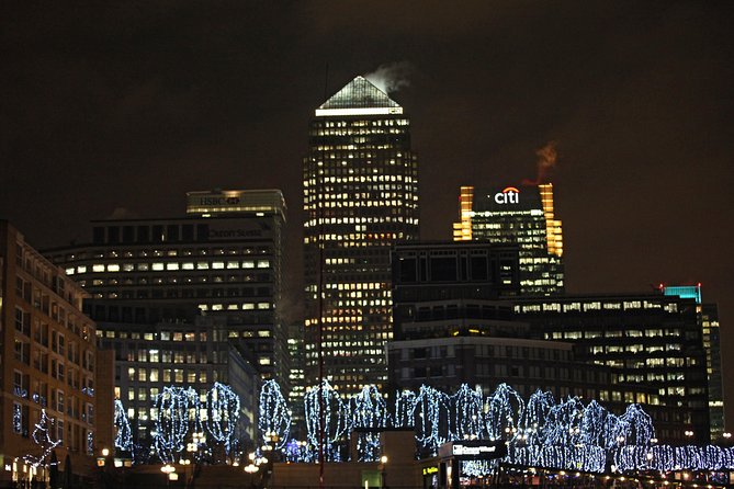 London Dinner Cruise on the Thames River - Canary Wharf, Greenwich, and the Thames Flood Barrier