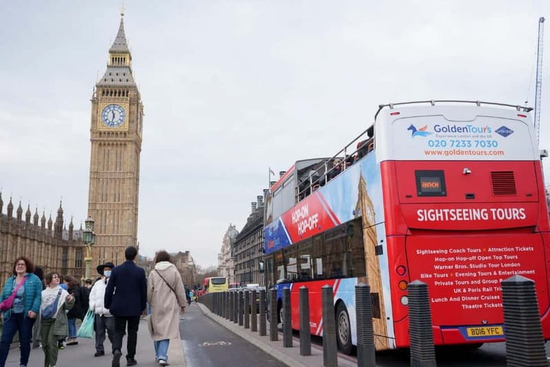London: Golden Tours Gray Line Hop-on Hop-off Bus Tour - The Thames cruise is more than a bonus ride