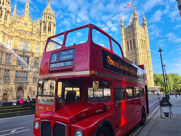 London: Guided Sightseeing Tour on a Vintage Open-Top Bus - Whitehall, Downing Street, and Trafalgar Square