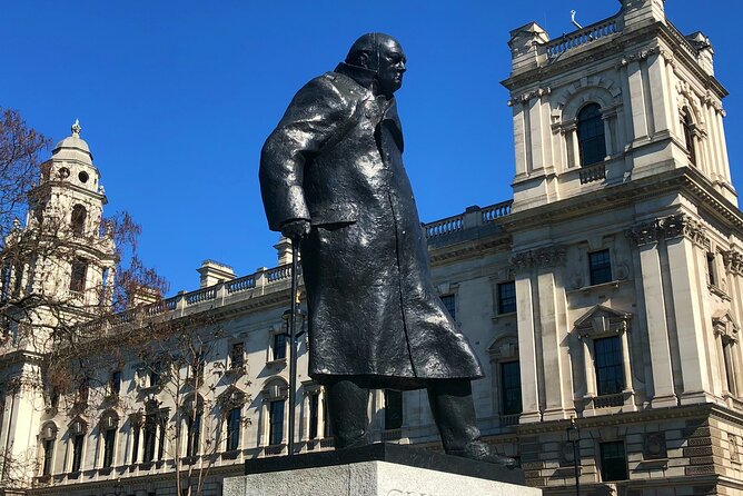 London in WW2 Walking Tour with Churchill War Rooms Visit - Parliament Square and the meaning of its statues