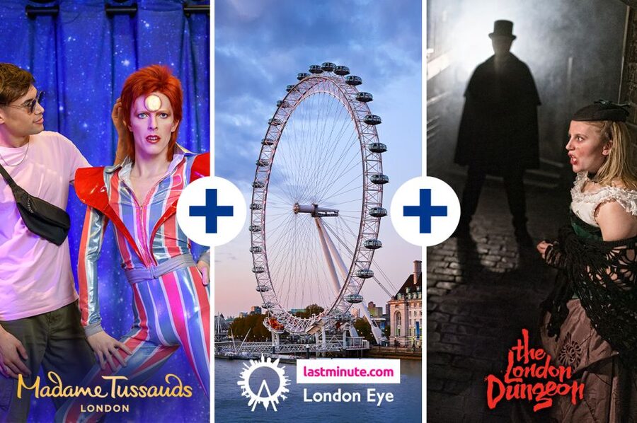 London: London Dungeon, London Eye, & Madame Tussauds Combo - The London Eye and its broad view of the city