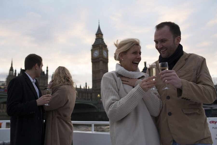 London: River Thames Evening Cruise with Bubbly and Canapés - A sunset start at Tower Millennium Pier