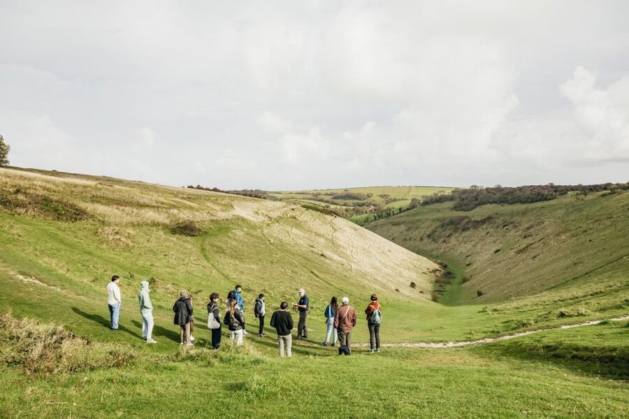London: South Downs White Cliffs Day Trip with Train Tickets - Beachy Head shows the power of the sea