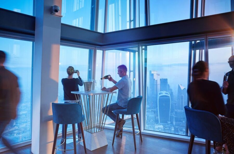 London: The Shard Entry Ticket with Champagne - Multimedia displays that add context