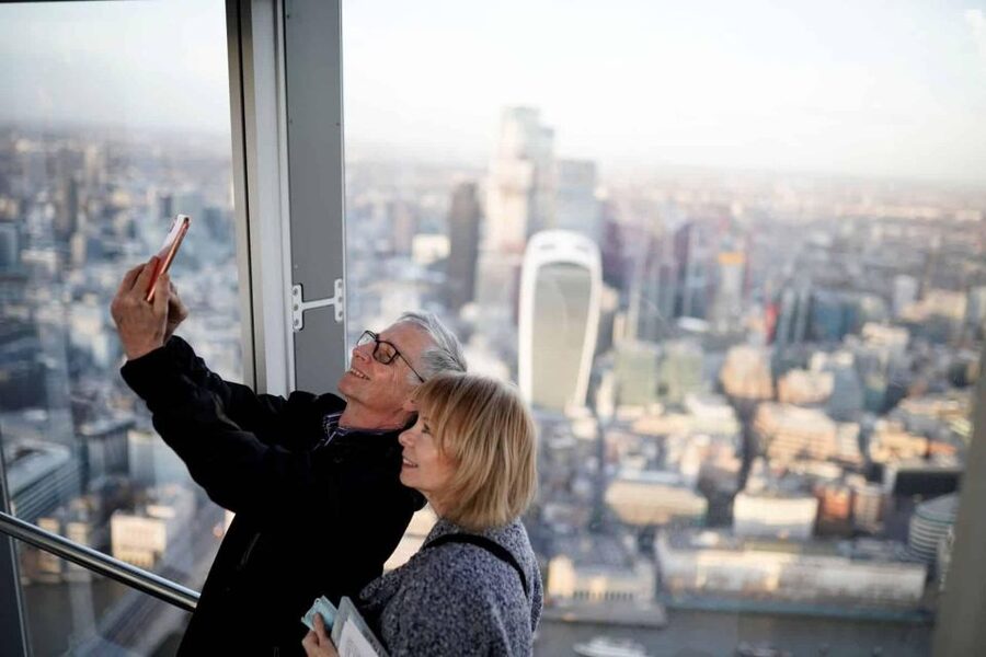 London: The View from The Shard - The enclosed viewing floors