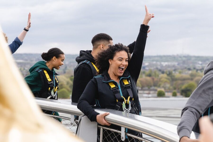 London: Tottenham Hotspur Stadium Skywalk Experience - The climb to the golden cockerel