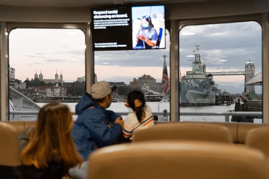 London: Uber Boat Return River Ticket + IFS Cloud Cable Car - What the IFS Cloud Cable Car ride feels like