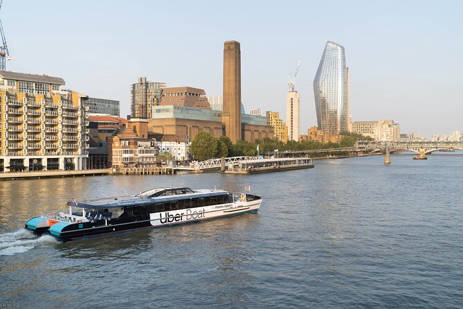 London: Uber Boat - Single Journey River Thames Cruise - Southbank Centre, Shakespeare’s Globe, and the Millennium Bridge