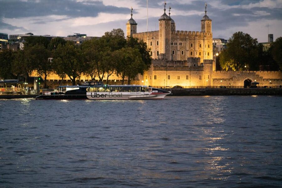 London: Uber Boat Single Trip and London Cable Car - The best route to North Greenwich