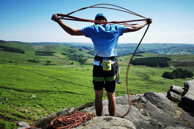 Outdoor Rock Climbing Taster Day in Peak District - The first safety lesson: knots, ropes, and trust