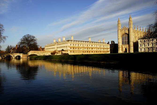 Shared Guided Punting Tour of Cambridge - Trinity College Library and the great college façades