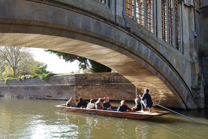 Shared Guided Punting Tour of Cambridge - Mathematical Bridge and its unusual reputation