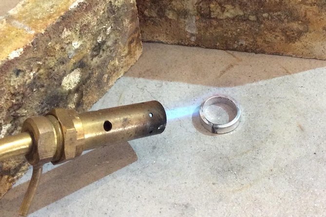 Silver Ring Workshop in Kent, England - Sawing and personalising the silver
