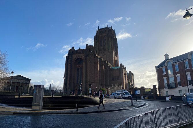 Small-Group: Experience Local Food Tour in Liverpool - St Luke’s Bombed Out Church adds a pause