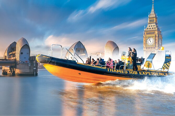 Speedboat Cruise Tour: Embankment OR Westminster Pier -70 minutes - Greenwich, the O2, and the Thames Barrier