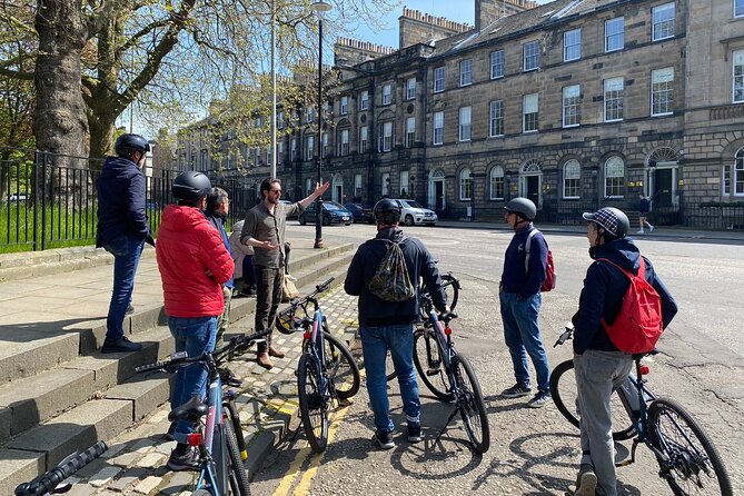 Stunning Edinburgh E-bike Tour max 10 people small group - The Water of Leith leads toward Leith