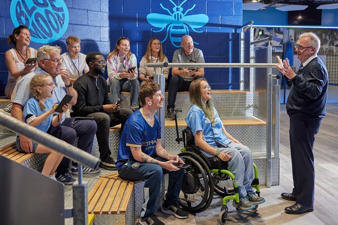 The Manchester City Stadium Tour - Away dressing room and the First Team warm-up area
