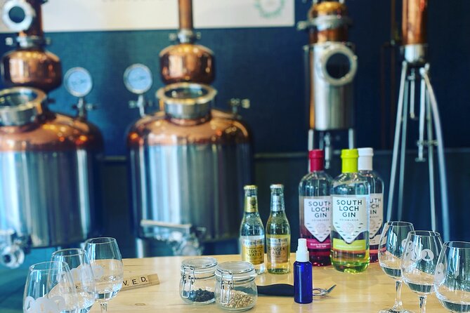 Visit a Working South Loch Gin Distillery - Three South Loch tastings with premium mixers